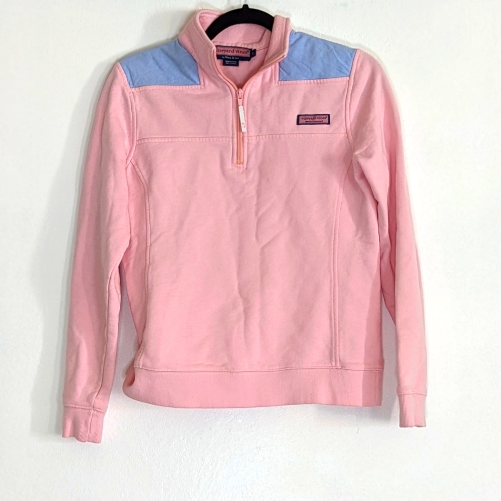 Vineyard Vines Cotton Pullover 1/4 zip Jacket Sweatshirt Size Small